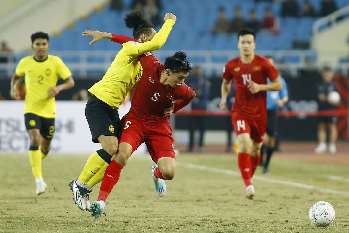 Cầu thủ Đoàn Văn Hậu có kỹ thuật tắc bóng giỏi tại đội tuyển U23